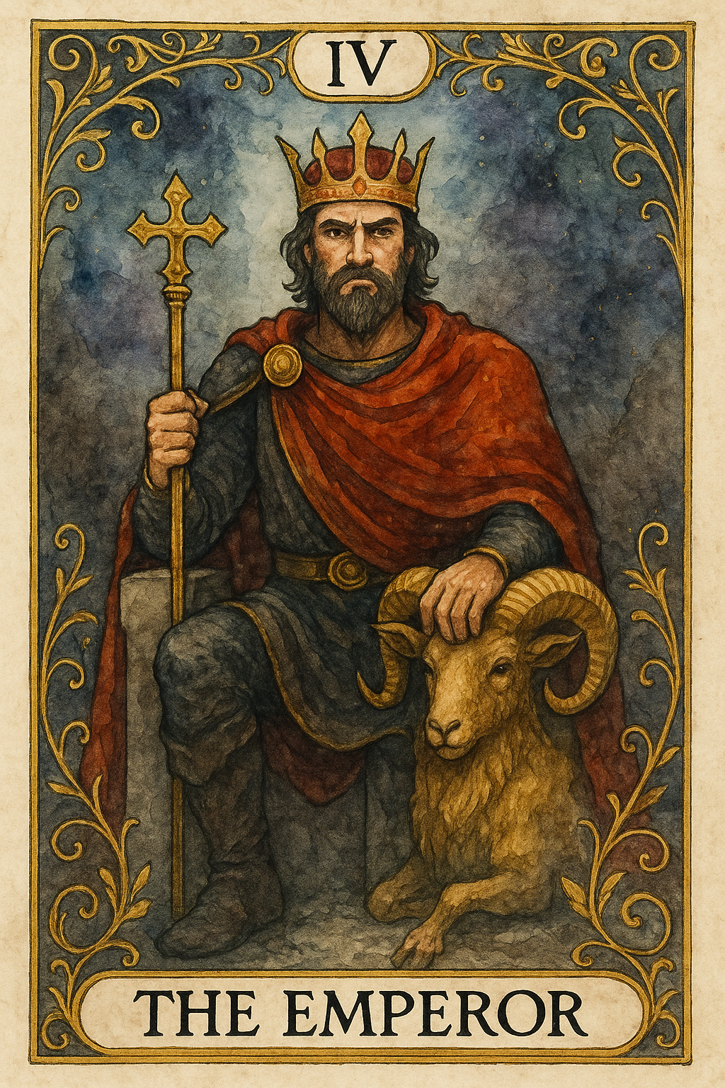 The Emperor Tarot Card